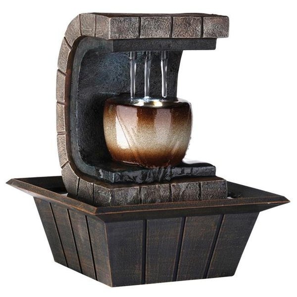 Ore Furniture Ore Furniture K323 9.75 in. Meditation Fountain With Led Light K323